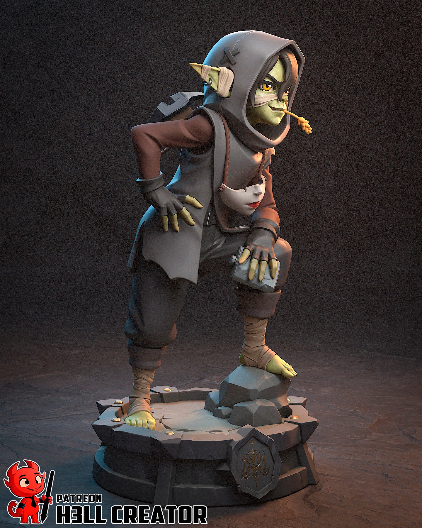 1:12 Brave Little Goblin | Resin Garage Kit Figure Game Fan Art | h3LL creator