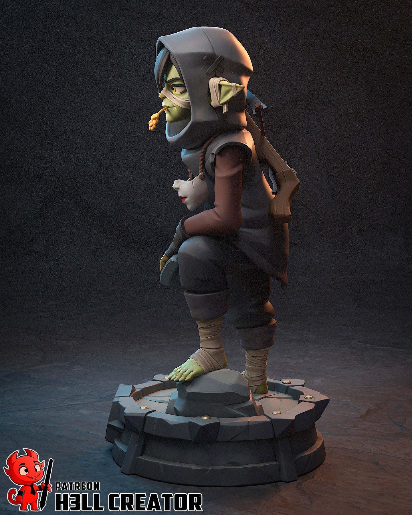 1:12 Brave Little Goblin | Resin Garage Kit Figure Game Fan Art | h3LL creator