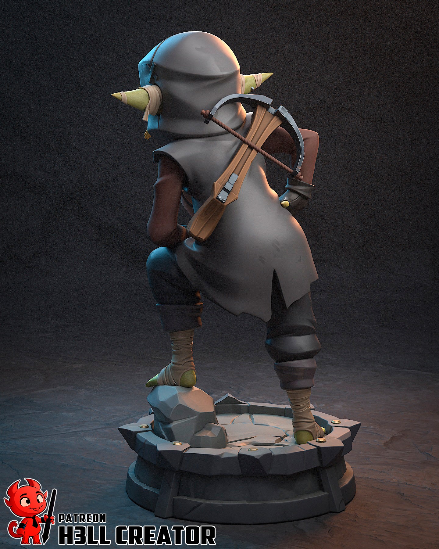 1:12 Brave Little Goblin | Resin Garage Kit Figure Game Fan Art | h3LL creator