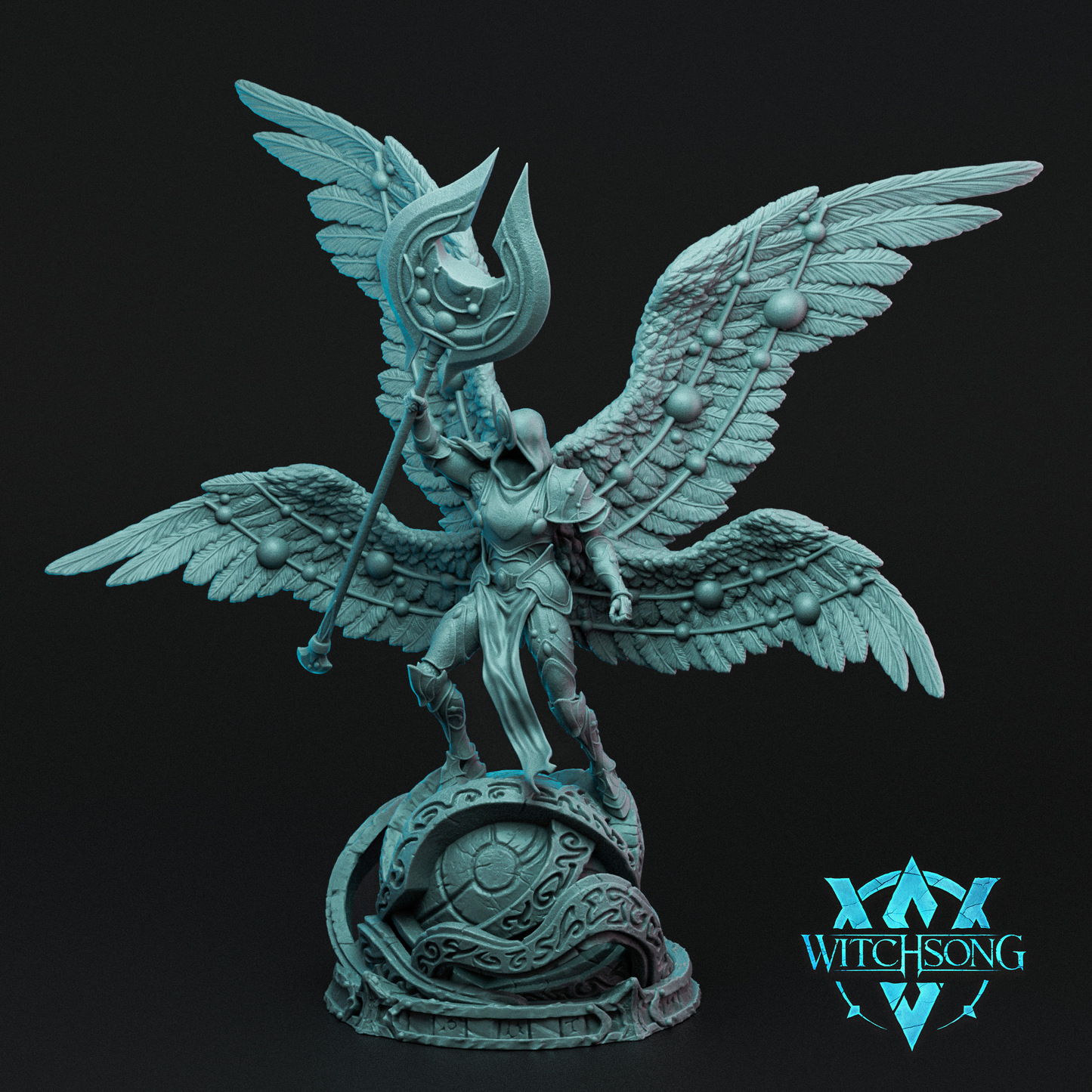 Novalight Seraph | Mini or Bust | Monster Miniature Statue | Witchsong Miniatures