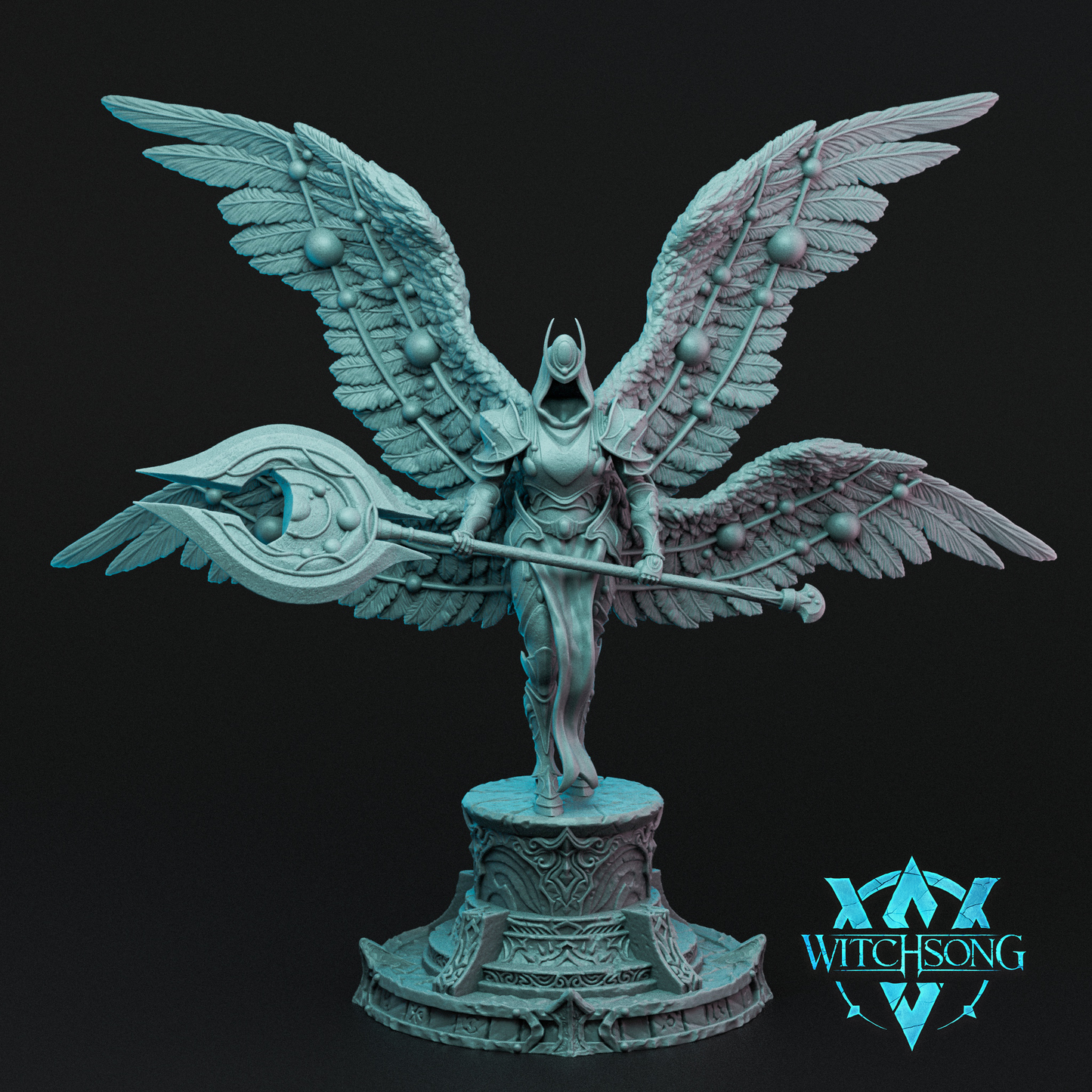 Novalight Seraph | Mini or Bust | Monster Miniature Statue | Witchsong Miniatures