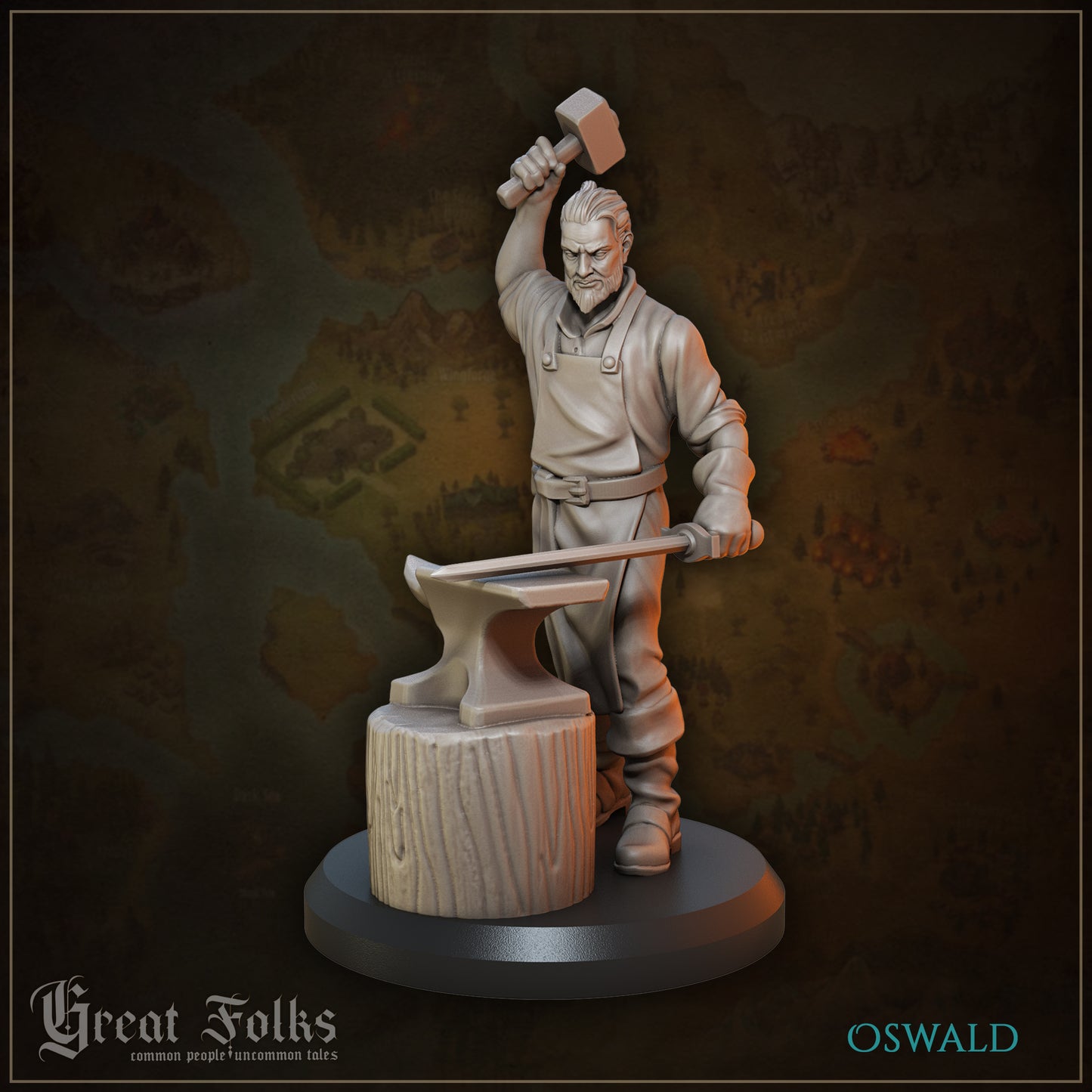 Great Folks Townsfolk, Part 2 | NPCs, Villagers, Children | Tabletop Gaming Miniatures Collection | Great Grimoire