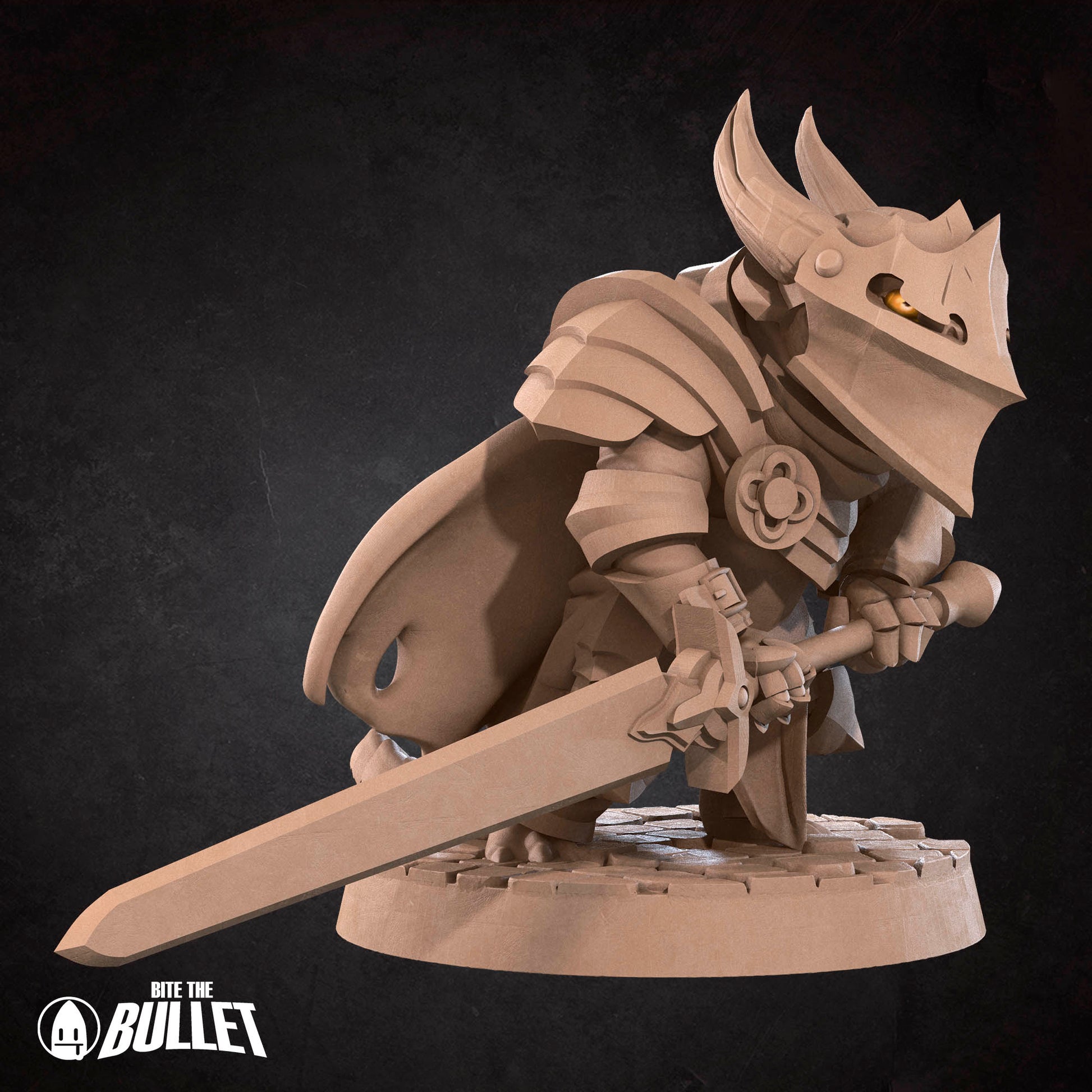 Kobold Paladin | D&D TTRPG Miniature | Bite the Bullet