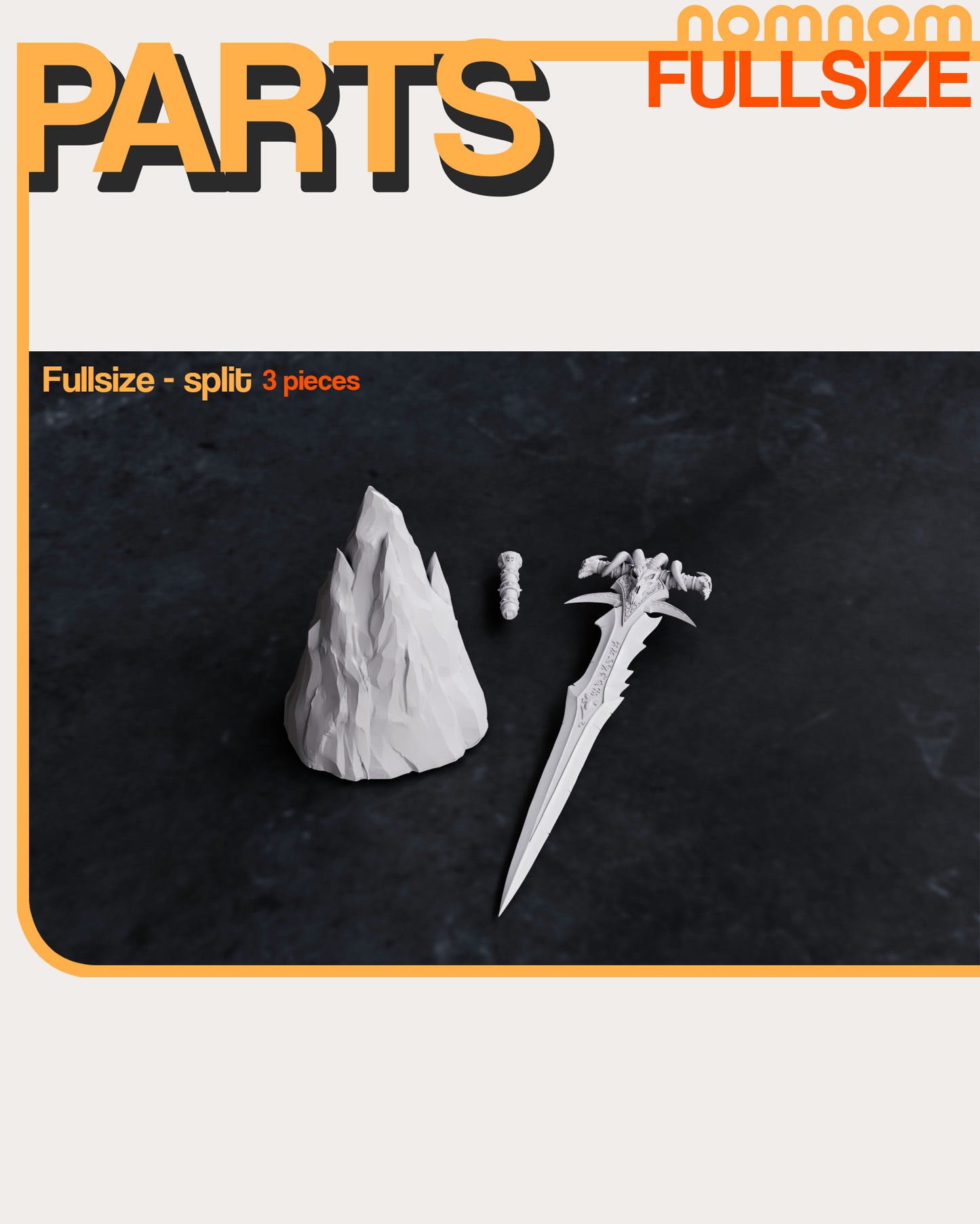 Death Knight's Haunted Blade | Resin Garage Kit Sculpture Anime Video Game Fan Art Statue | Nomnom Figures - Tattles Told 3D