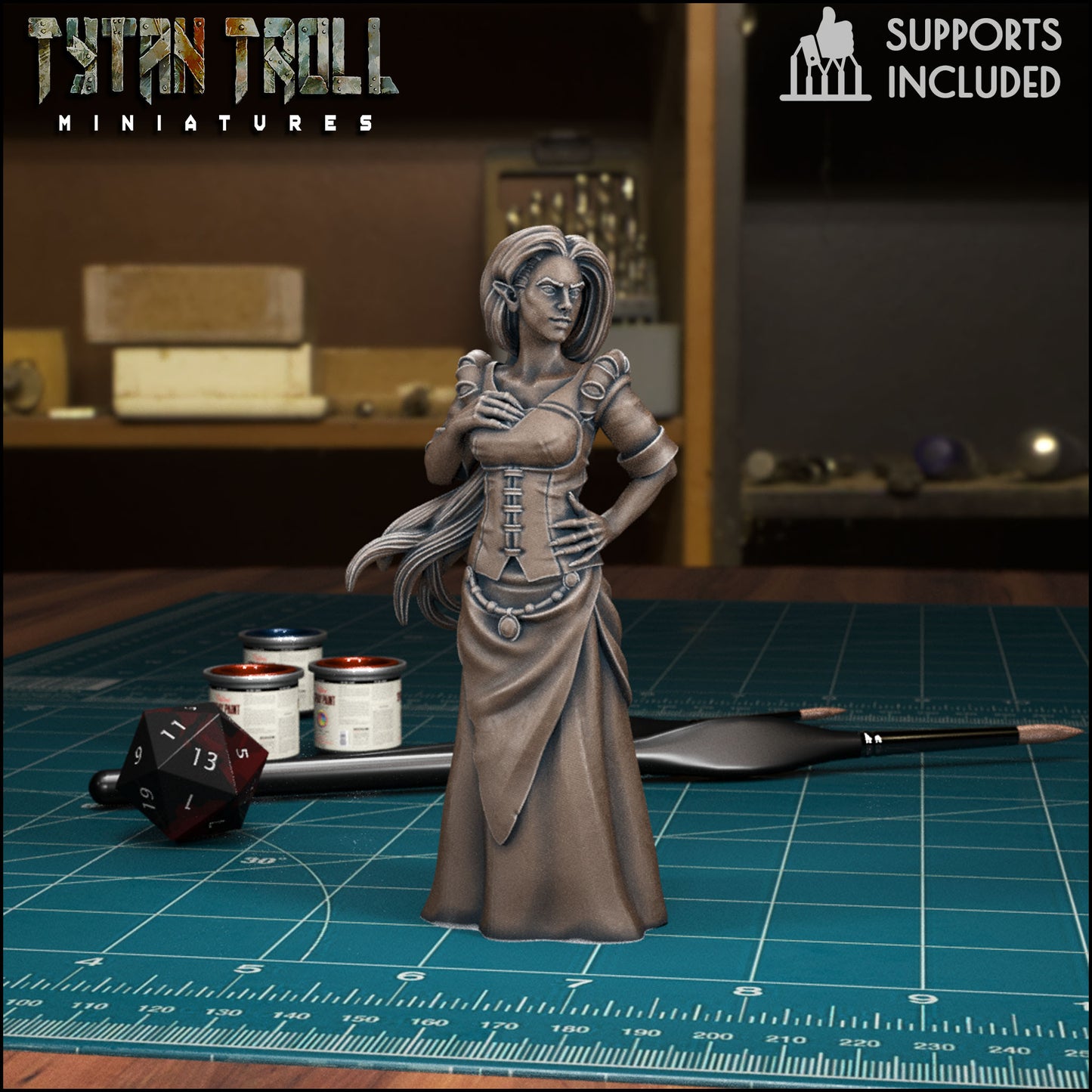CoS Patrina Velikovna | D&D TTRPG Mini | TytanTroll Miniatures