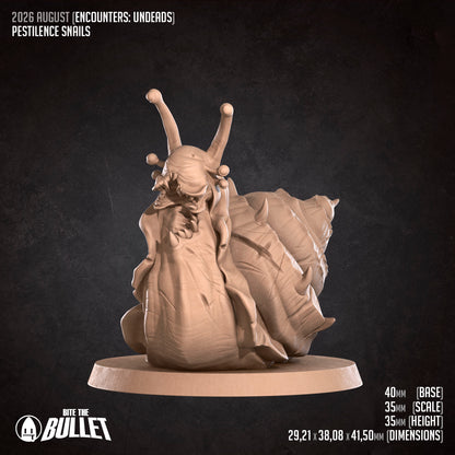 Pestilence Snails | D&D TTRPG Miniature | Bite the Bullet