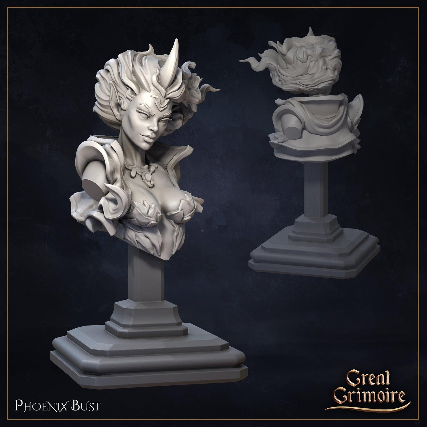 Phoenix, the Fire Warrior | Elemental Awakening | D&D Tabletop Miniature | Great Grimoire