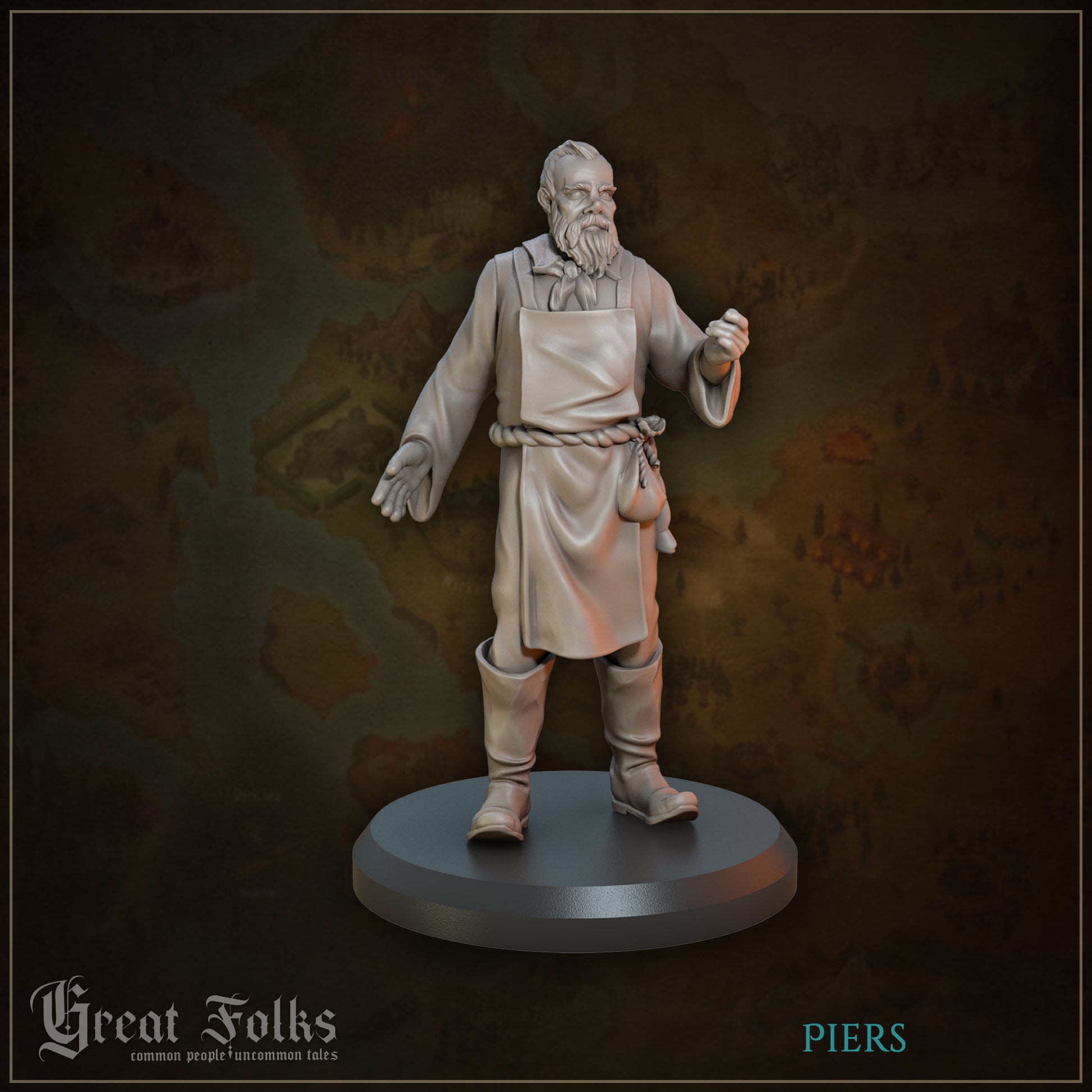 Great Folks Townsfolk, Part 2 | NPCs, Villagers, Children | Tabletop Gaming Miniatures Collection | Great Grimoire