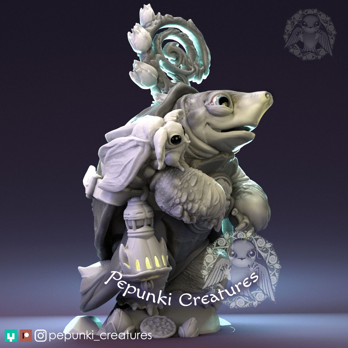 PigNose Turtle Druid | Pepunki Creatures