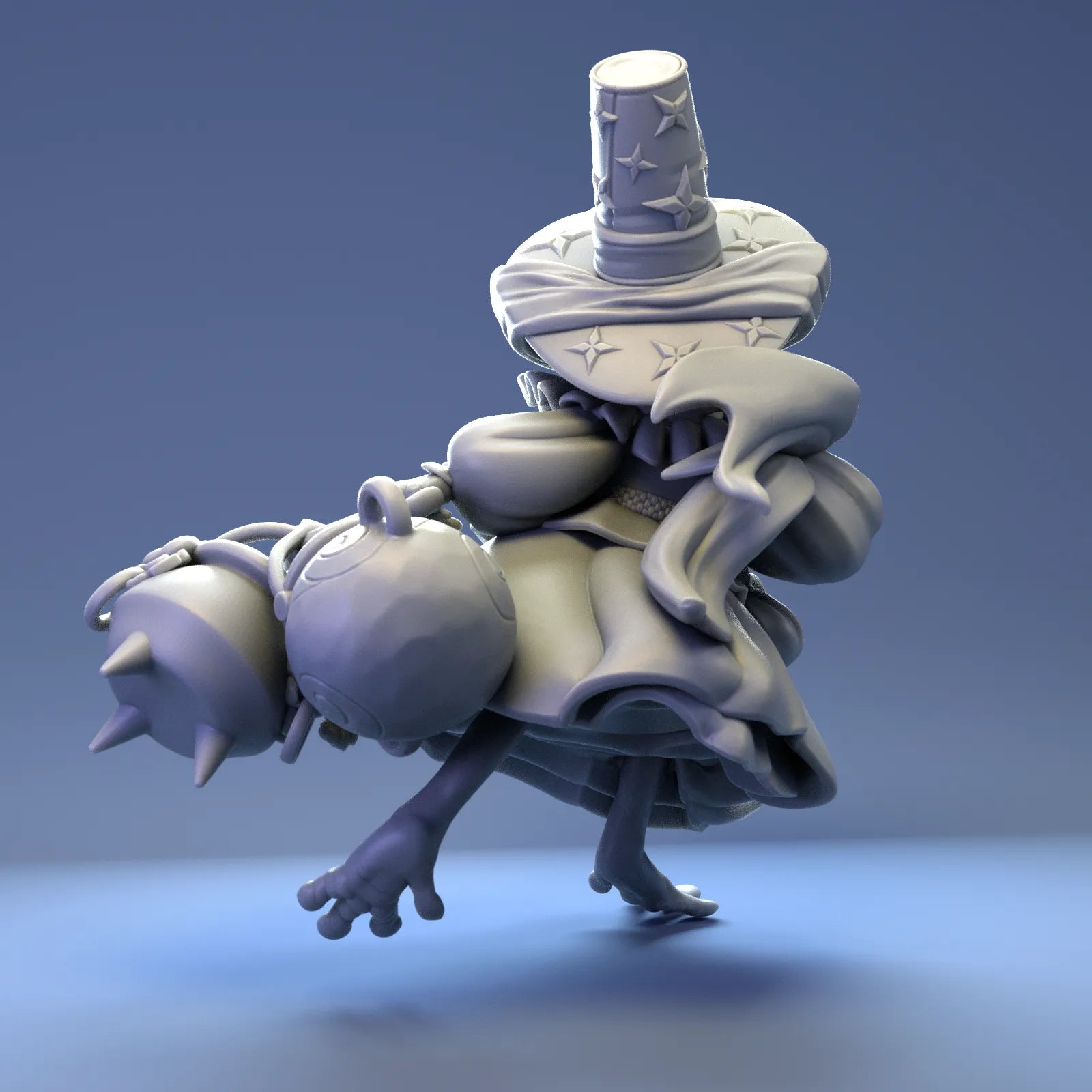 Pilgrim Frog Witch | Tabletop or Display Scale | D&D Humblewood TTRPG Miniature | Pepunki Creatures