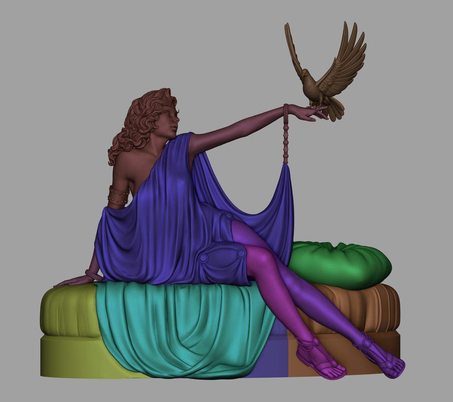 1:12 Pinup Woman | Resin Garage Kit Art Nouveau | CA 3D Studios