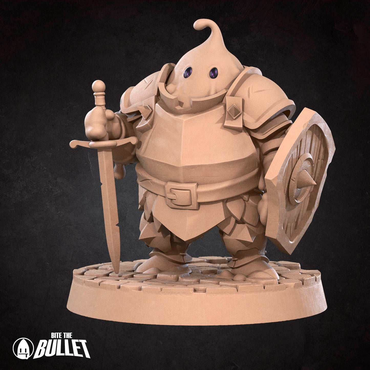 Bullet Heroes, Plasmoid Warrior | D&D Pathfinder TTRPG Miniature | Bite the Bullet