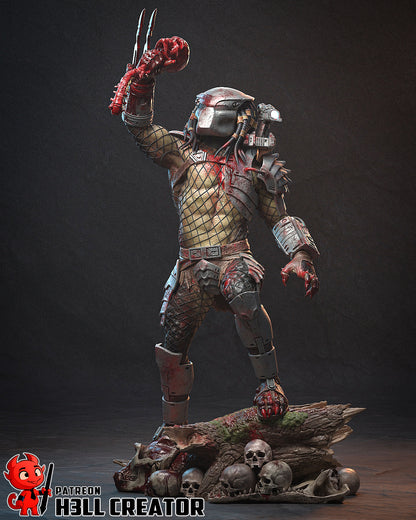 1:10 Alien Hunter | Resin Garage Kit Figure Game Fan Art | h3LL creator