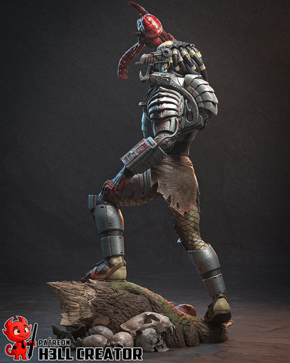 1:10 Alien Hunter | Resin Garage Kit Figure Game Fan Art | h3LL creator