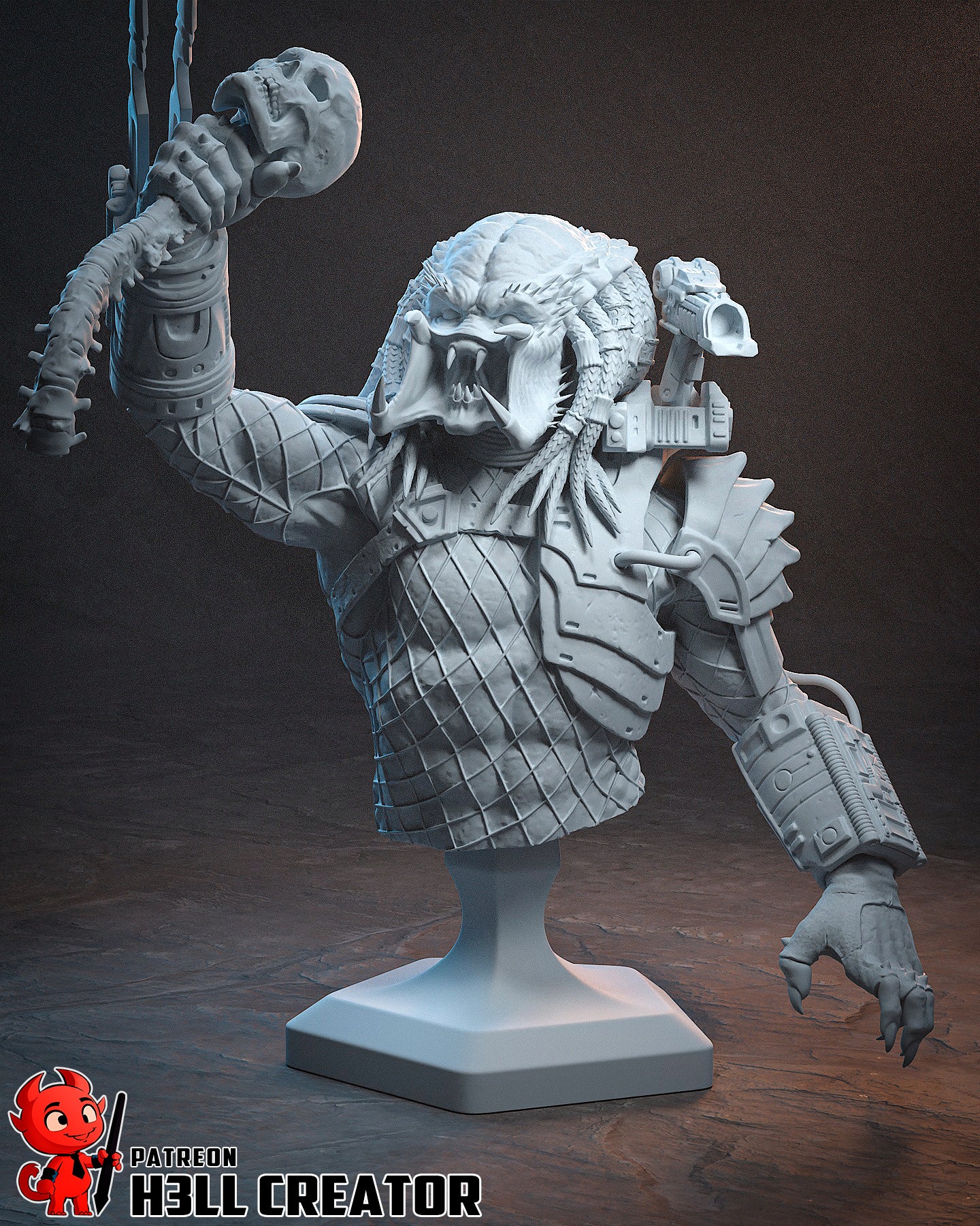 1:10 Alien Hunter | Resin Garage Kit Figure Game Fan Art | h3LL creator