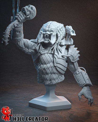 1:10 Alien Hunter | Resin Garage Kit Figure Game Fan Art | h3LL creator
