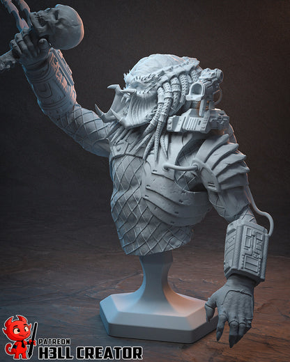 1:10 Alien Hunter | Resin Garage Kit Figure Game Fan Art | h3LL creator