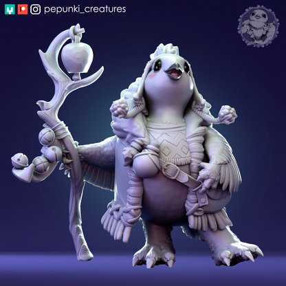 Willow Ptarmigan | Tabletop or Display Scale | D&D Humblewood TTRPG Miniature | Pepunki Creatures