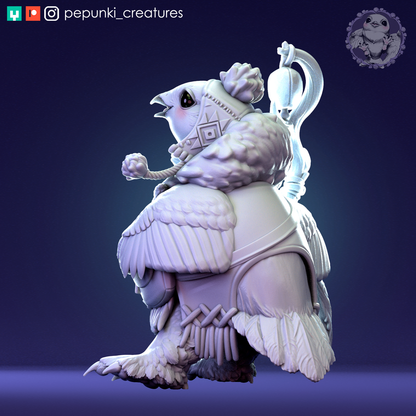 Willow Ptarmigan | Tabletop or Display Scale | D&D Humblewood TTRPG Miniature | Pepunki Creatures