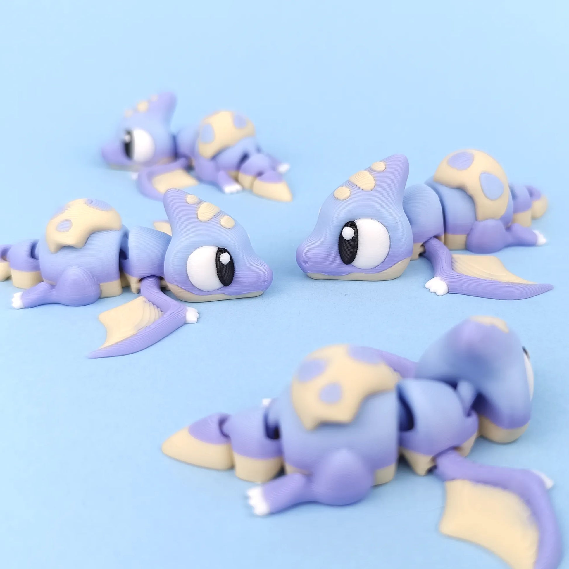 Miniature Flexi Pterodactyl by Tattles Told 3D featuring detailed wings and body, perfect for collectible dinosaur enthusiasts.
