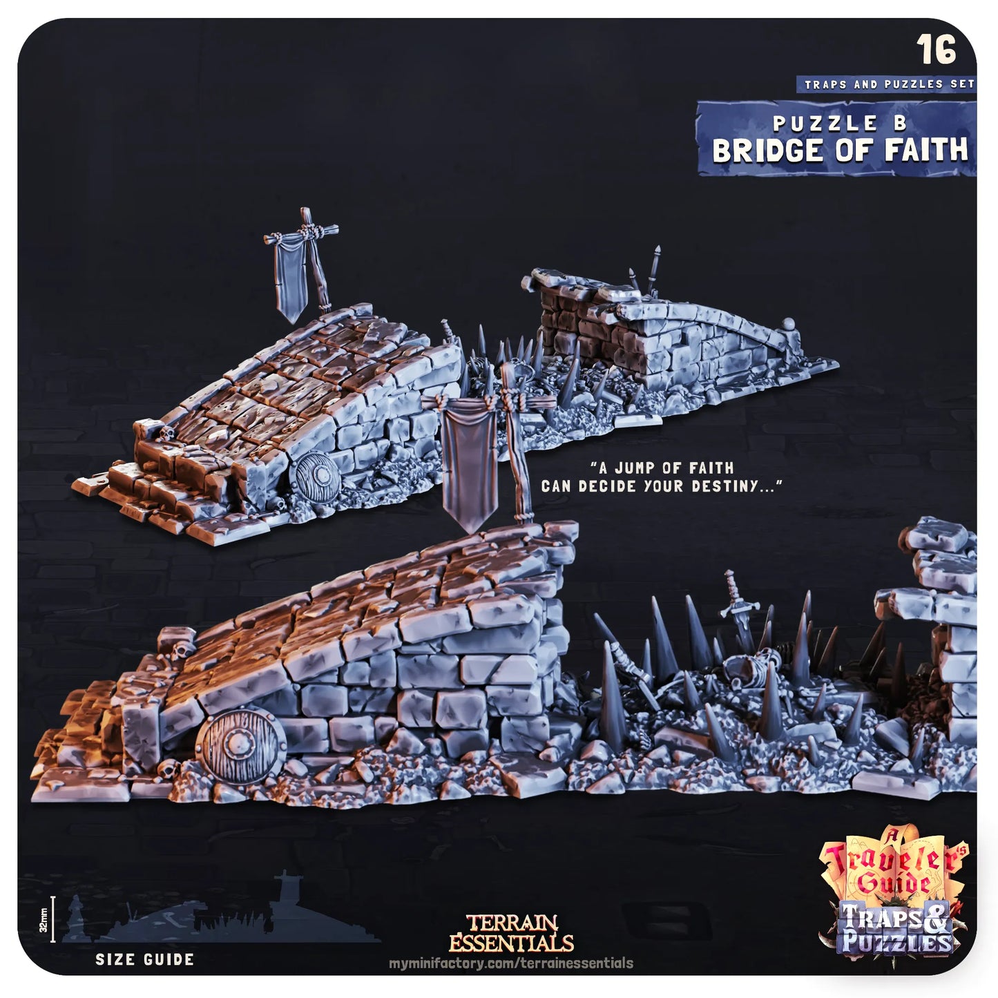 Traps and Puzzles, Functional, Dungeon Crawl | TTRPG Dollhouse Scatter Miniature | Terrain Essentials