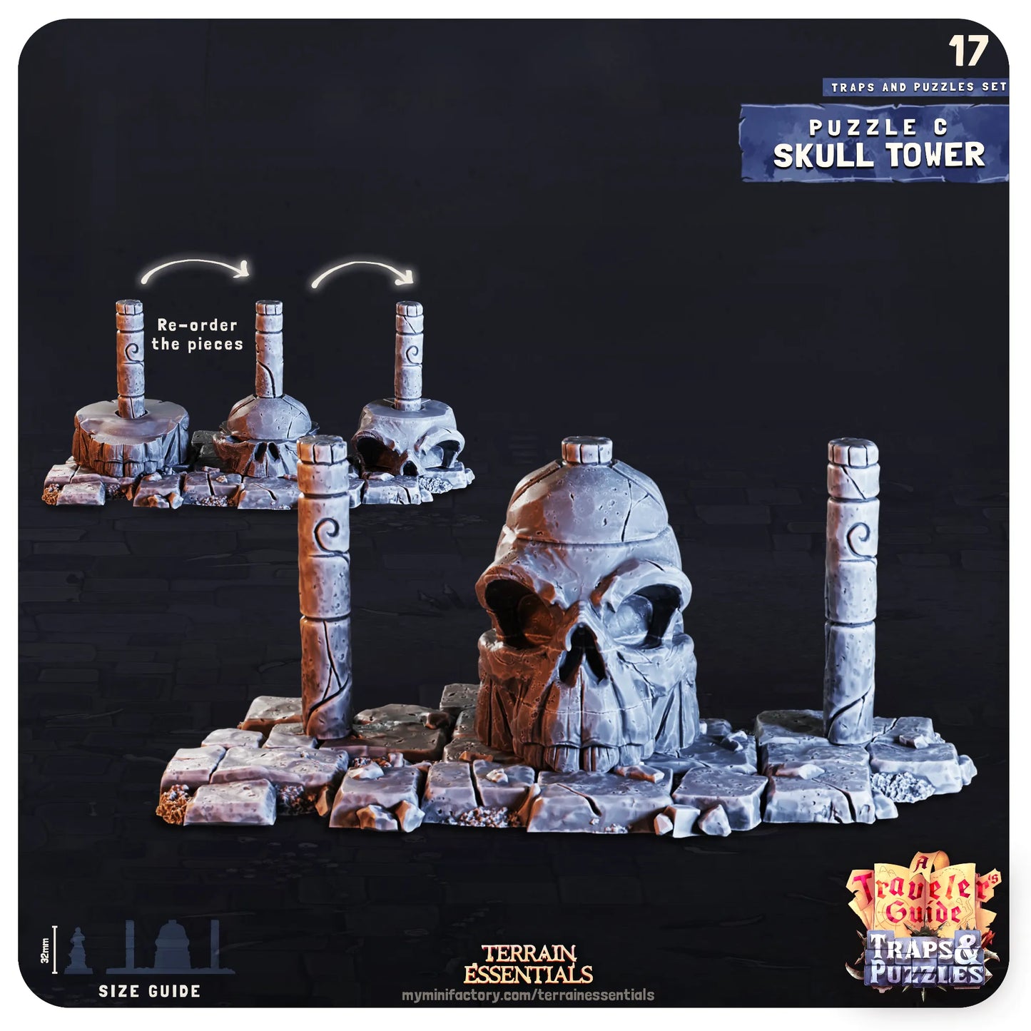 Traps and Puzzles, Functional, Dungeon Crawl | TTRPG Dollhouse Scatter Miniature | Terrain Essentials