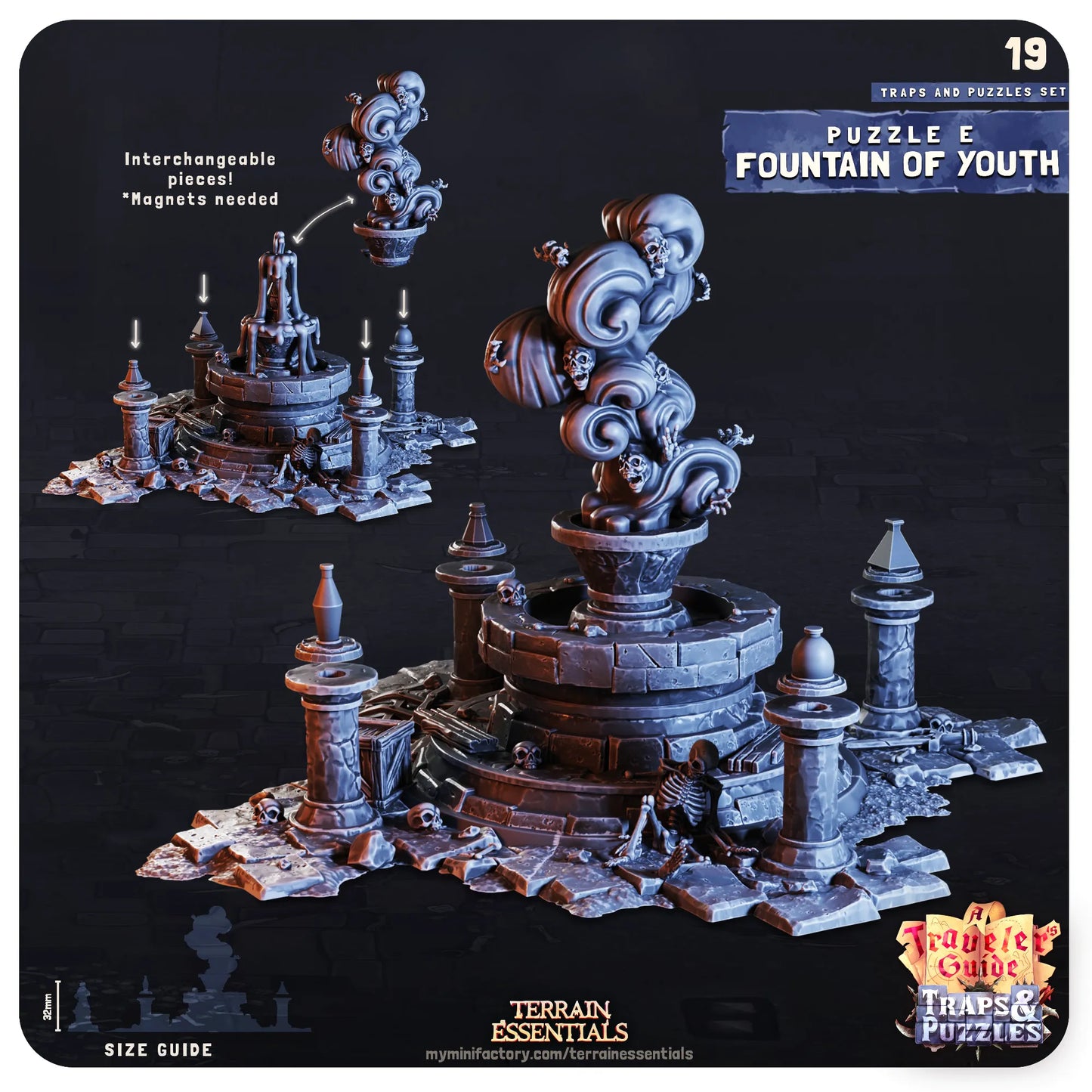 Traps and Puzzles, Functional, Dungeon Crawl | TTRPG Dollhouse Scatter Miniature | Terrain Essentials