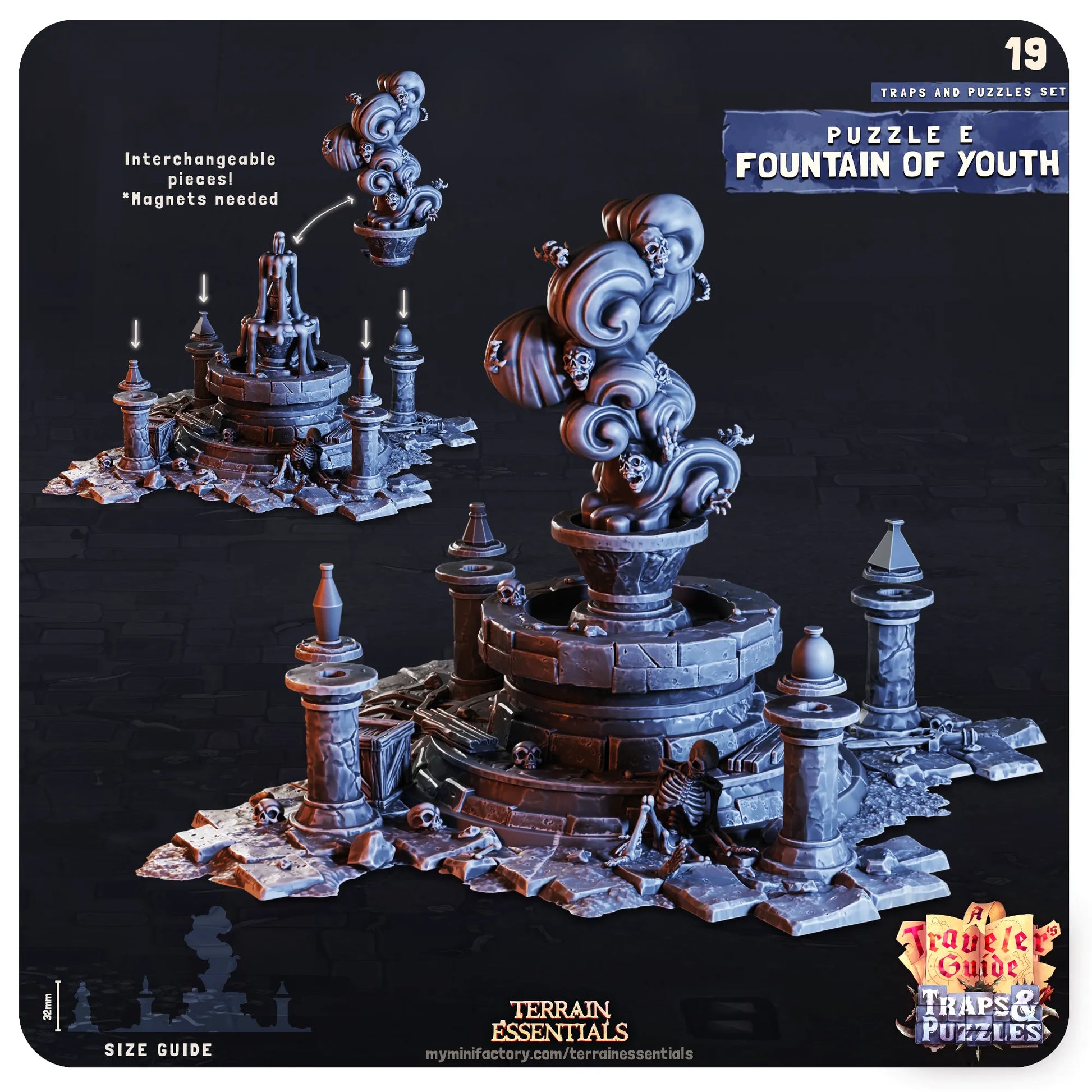 Traps and Puzzles, Functional, Dungeon Crawl | TTRPG Dollhouse Scatter Miniature | Terrain Essentials