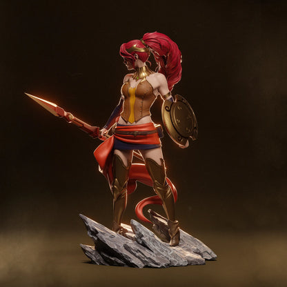 1:12 Red-Haired Champion | 3D Printed Resin Garage Kit Figure | CA 3D Studios - Tattles Told 3D