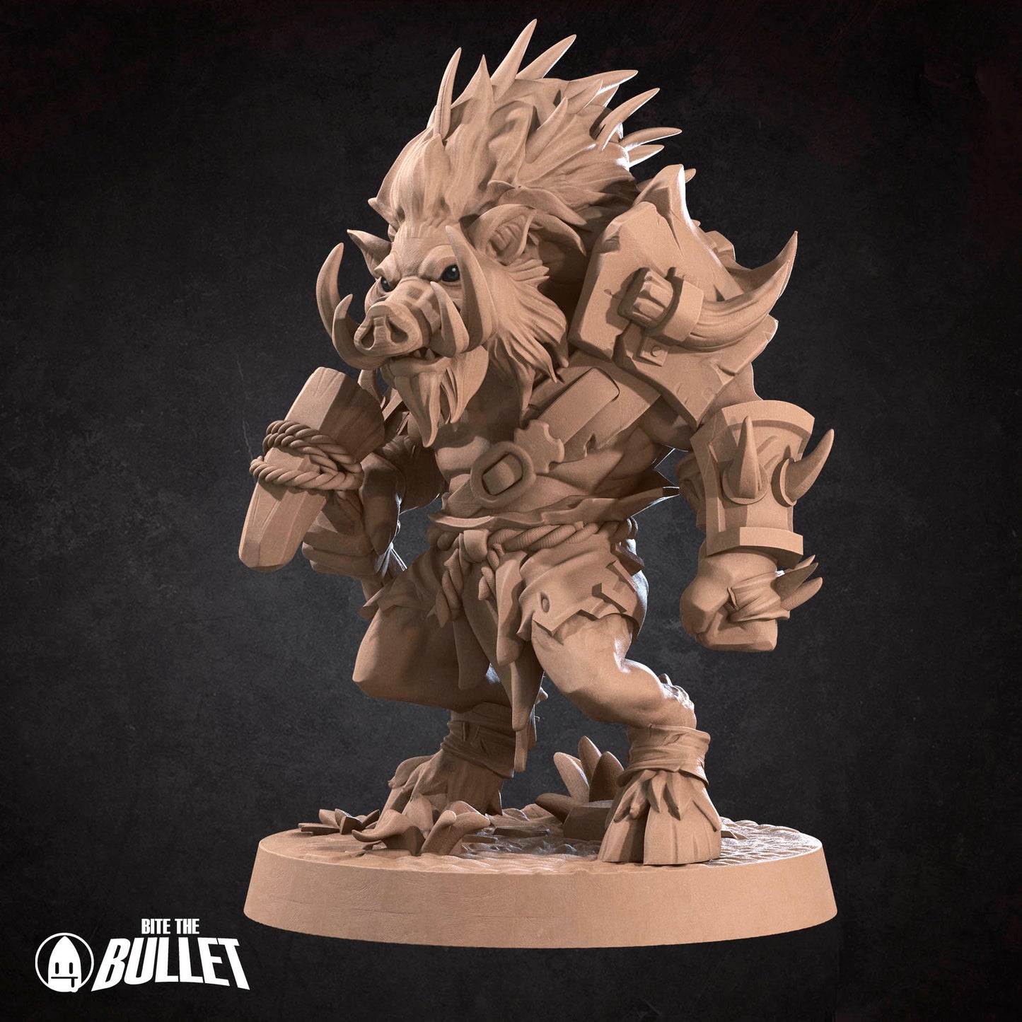 Barrens Quilboars | D&D TTRPG Miniature | Bite the Bullet