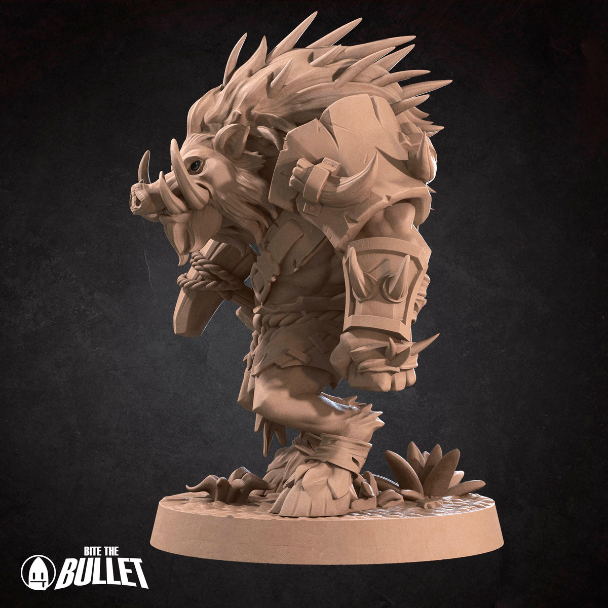 Barrens Quilboars | D&D TTRPG Miniature | Bite the Bullet