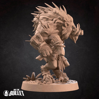 Barrens Quilboars | D&D TTRPG Miniature | Bite the Bullet
