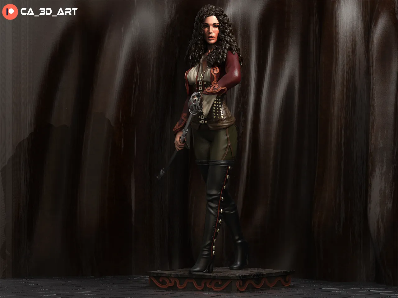 1:12 Monster Hunter | 3D Printed Resin Garage Kit Figure | CA 3D Studios