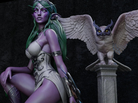 1:12 Moon Priestess Guardian | 3D Printed Resin Garage Kit Figure | CA 3D Studios