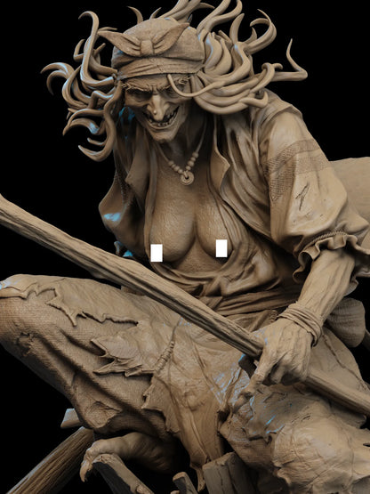 1:12 Baba Yaga | Resin Garage Kit Figure Folklore | CA 3D Studios