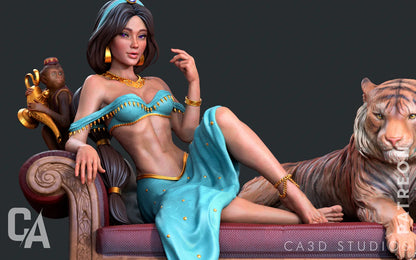 1:12 Princess Among Friends | 3D Printed Resin Garage Kit Figure | CA 3D Studios