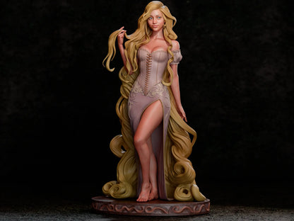 1:12 Rapunzel, Princess of the Tower | 3D Printed Resin Garage Kit Figure | CA 3D Studios