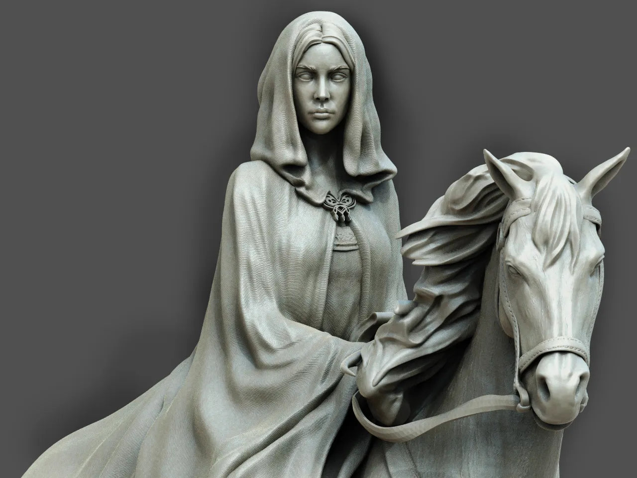 1:12 Elven Rider | 3D Printed Resin Garage Kit Figure | CA 3D Studios