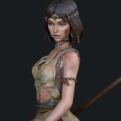 1:12 Wild Princess | 3D Printed Resin Garage Kit Figure | CA 3D Studios