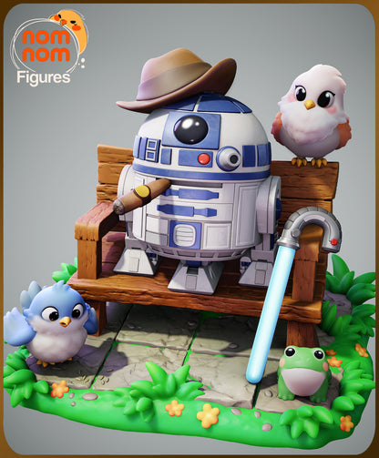 Chibi Retired Rebel | Resin Garage Kit Figure Movie Fan Art | Nomnom Figures