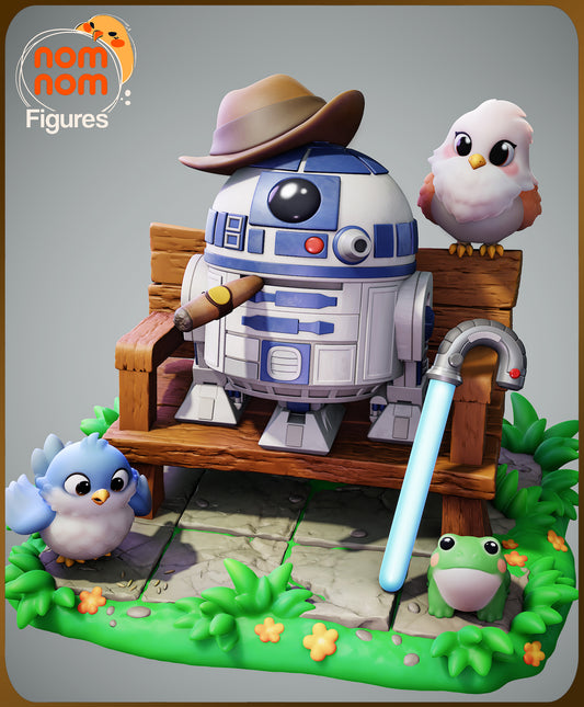 Chibi Retired Rebel | Resin Garage Kit Figure Movie Fan Art | Nomnom Figures