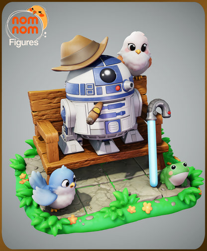 Chibi Retired Rebel | Resin Garage Kit Figure Movie Fan Art | Nomnom Figures