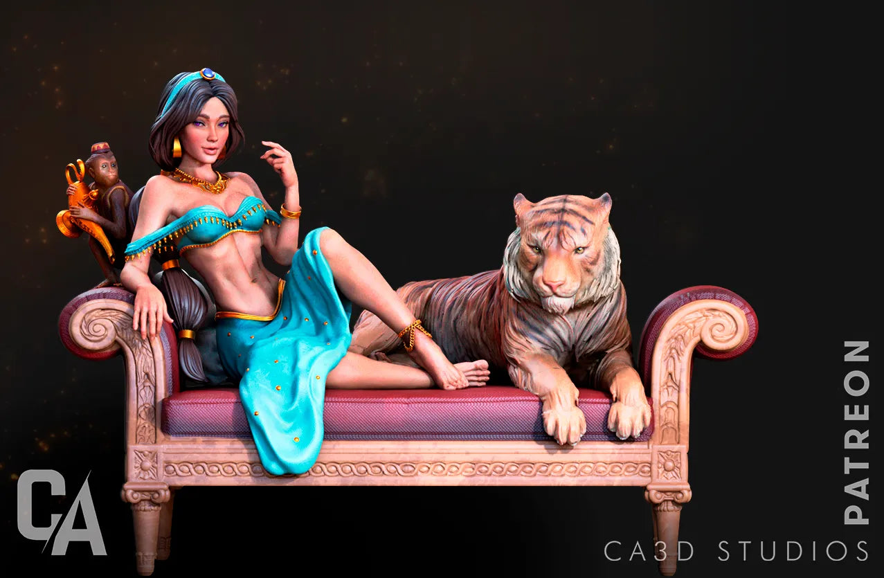 1:12 Princess Among Friends | 3D Printed Resin Garage Kit Figure | CA 3D Studios