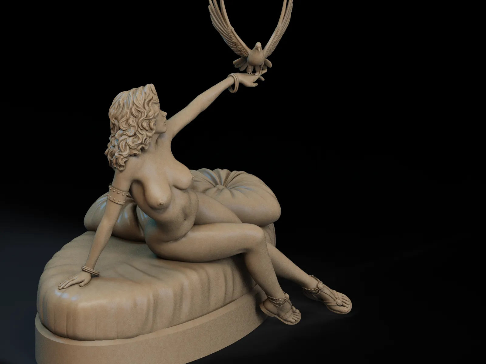 1:12 Pinup Woman | Resin Garage Kit Art Nouveau | CA 3D Studios