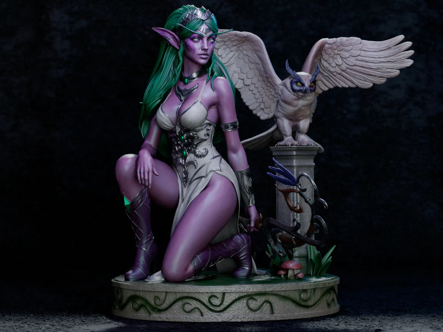 1:12 Moon Priestess Guardian | 3D Printed Resin Garage Kit Figure | CA 3D Studios