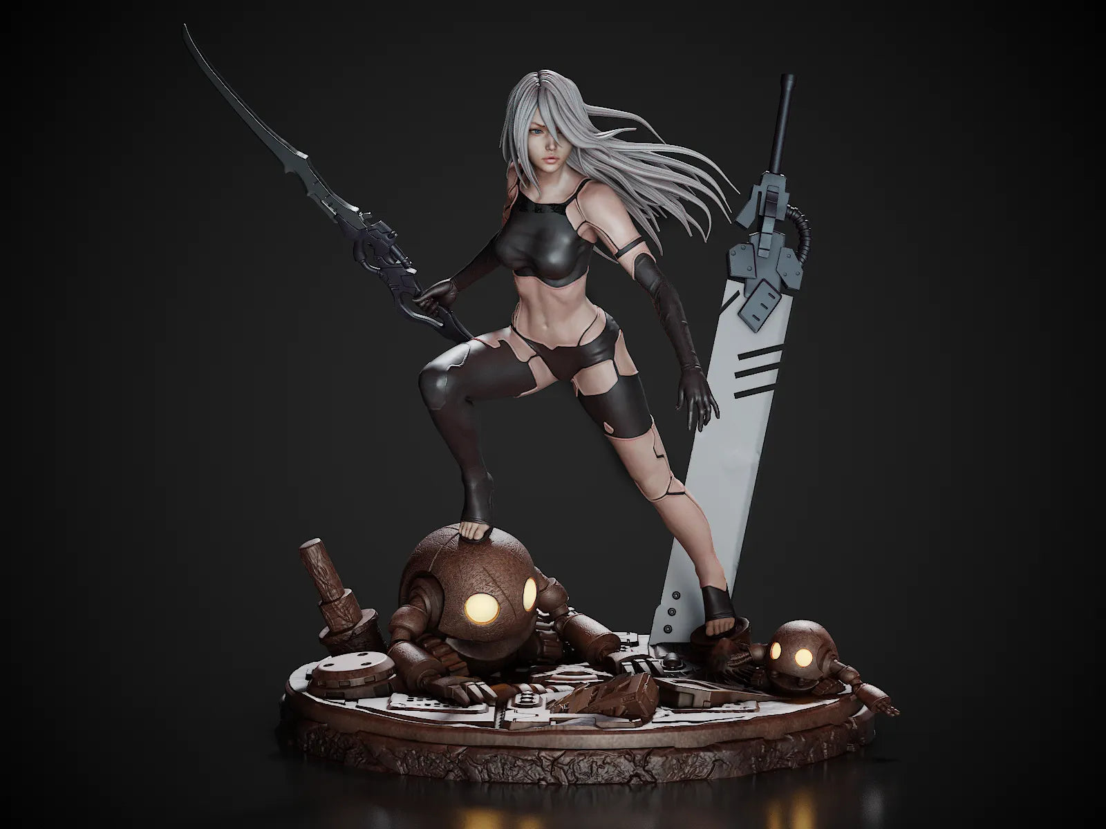 1:12 Fighting Andoroid | Resin Garage Kit Figure Game Fan Art | CA 3D Studios