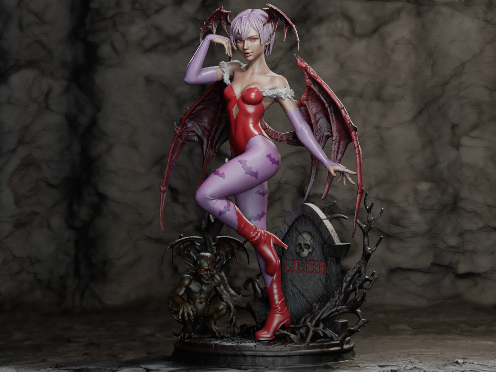 1:12 Playful Succubus | 3D Printed Resin Garage Kit Figure | CA 3D Studios