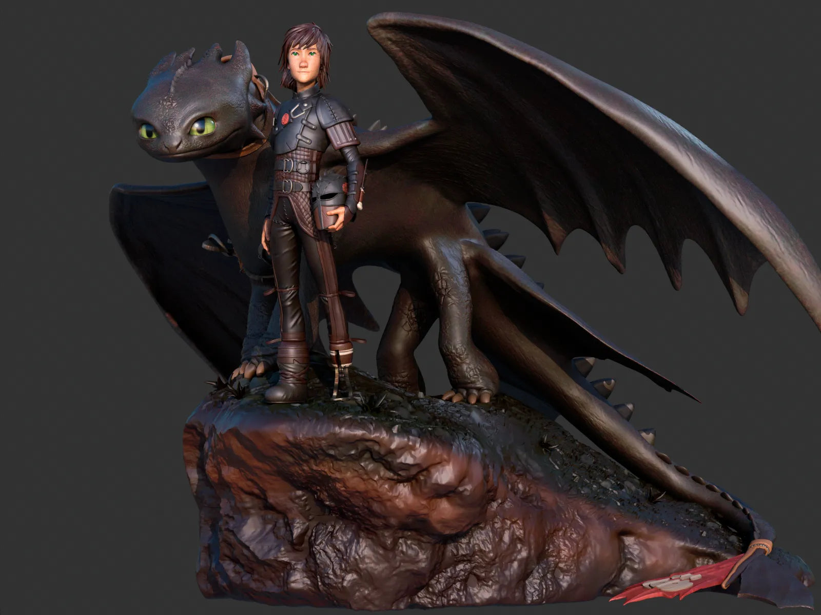 1:12 Dragon Rider Companion | 3D Printed Resin Garage Kit Figure | CA 3D Studios