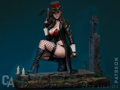 1:12 Vampire Huntress | 3D Printed Resin Garage Kit Figure | CA 3D Studios