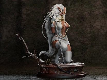1:12 Dark Elf Warrior | 3D Printed Resin Garage Kit Figure | CA 3D Studios